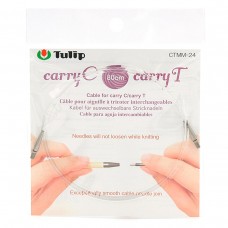 Тросик для съемных спиц carryC и тунисских крючков carryT, длина 80см, Tulip, CTMM-24
