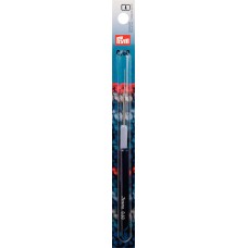 Крючок д/пряжи стальной, с защитным колпачком и цветной пластиковой ручкой, 0,6мм 175327