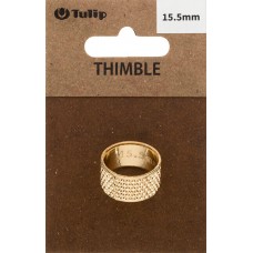 Наперсток Кольцо, диаметр 15,5мм, сталь, золотистый, Tulip, SN-003e