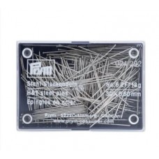 Булавки для шитья 30*0,60мм, сталь, серебристый, 13г в упаковке (пластмассовая банка), Prym, 024292