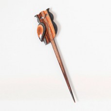 Застежка фибула, серия Flora - Сонная сова, ламинированный бук, KnitPro, 20930