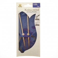Спицы круговые Knina Swivel 3,25мм/100см, бамбук, натуральный, Tulip, KS-1000325