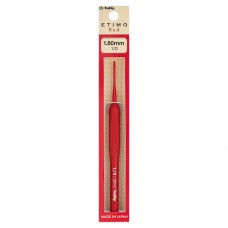 Крючок для вязания с ручкой ETIMO Red 1,8мм, алюминий/пластик, красный, Tulip, TED-010e