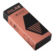 Milan   Ластик nata 320CP Copper с карт. держателем   6,1 х 2,3 х 1,2 см  20 шт. CPM320CP ассорти