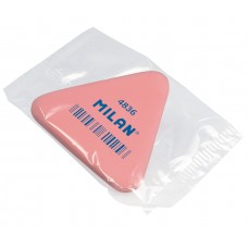 Milan   Треугольный гибкий мягкий ластик из синтетического каучука 4836   5 х 4,4 х 0,7 см  36 шт. PNM4836RCF розовый