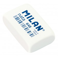 Milan   Мягкий ластик nata 648N   3,1 х 1,9 х 0,9 см  48 шт. CPM648N белый