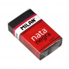 Milan   Прямоугольный мягкий ластик nata 7030   3,9 х 2,4 х 1 см  30 шт. CPM7030CF черный