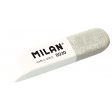 Milan   Ластик 8030 скошенный комбинированный   6 х 1,4 х 10,7 см  30 шт. CCM8030BG бело-серый