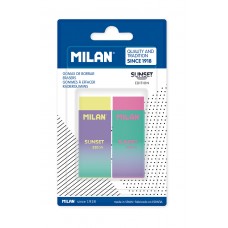 Milan   Набор 2 ластика 320 Sunset в блистере   6,1 х 2,3 х 1,2 см BPM10452