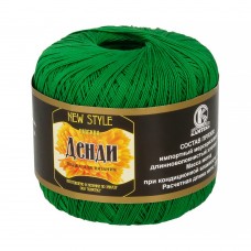 Пряжа Камтекс КТ Денди   100\% мерсеризованный хлопок   10 шт. х  50 г  330 м 044 трава