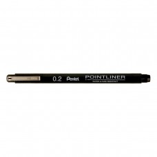 Pentel   Линер Pointliner   0.2 мм  12 шт. S20P-2A черные чернила