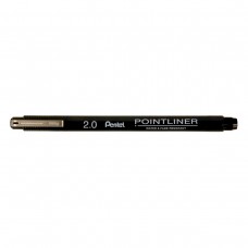 Pentel   Линер Pointliner Calligraphy   2 мм  12 шт. S20P-C20A черные чернила