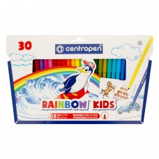 Centropen   Набор цветных фломастеров RAINBOW KIDS PA   7550/30   30 цв 7550/30