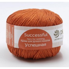 Пряжа Пехорская ПТ Успешная   100\% мерсеризованный хлопок   10 шт. х  50 г  220 м N030 св.теракот