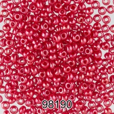 Бисер Чехия круглый 4   10/0   2.3 мм  500 г 98190 (Ф224) красный