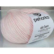 Пряжа Пехорская ПТ Воздушный кант   35\% мериносовая шерсть, 65\% бамбук   5 шт. х  50 г  150 м N479 св.розовый