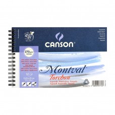Canson   Альбом для акварели   270 г/м2  13.5 х  21 см  на спирали   12 л. снежное зерно C200807772