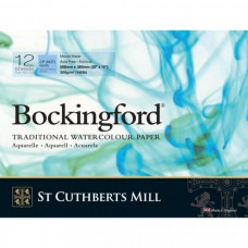 St. Cuthberts Mill   Альбом для акварели Bockingford CP   300 г/м2  38 х  51 см  склейка с одной стороны   12 л. T47130001013Z среднезернистая