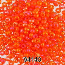 Бисер Чехия круглый 4   10/0   2.3 мм  500 г 94140 (Ф322) оранжевый