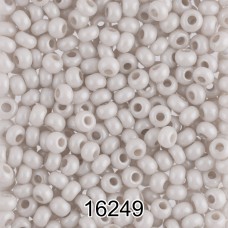 Бисер Чехия круглый 4   10/0   2.3 мм  500 г 16249 (Ф301) св.серый