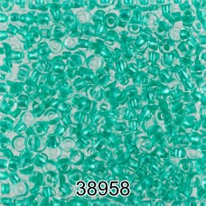 Бисер Чехия круглый 5   10/0   2.3 мм  500 г 38958 (Ф372) зеленый