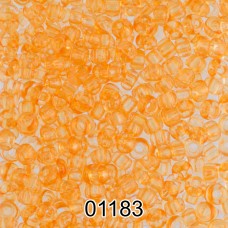 Бисер Чехия круглый 5   10/0   2.3 мм  500 г 01183 (Ф341) св.оранжевый