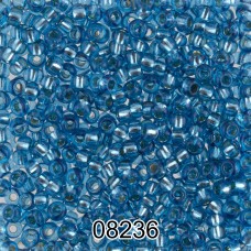 Бисер Чехия круглый 6   10/0   2.3 мм  500 г 08236  (Ф379) синий
