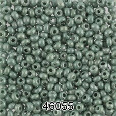 Бисер Чехия круглый 7   10/0   2.3 мм  500 г 46055 (Ф456) грязно-зеленый
