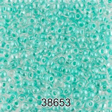 Бисер Чехия круглый 5   10/0   2.3 мм  500 г 38653 (Ф430) бледно-бирюзовый