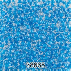 Бисер Чехия круглый 5   10/0   2.3 мм  500 г 38665 (Ф435) голубой