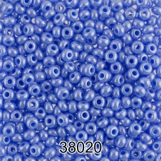 Бисер Чехия круглый 1   10/0   2.3 мм  500 г 38020 (Ф045) голубой