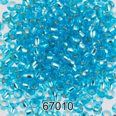 Бисер Чехия круглый 5   10/0   2.3 мм  500 г 67010 (Ф083) голубой
