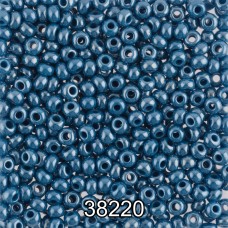 Бисер Чехия круглый 1   10/0   2.3 мм  500 г 38220 (Ф053) синий