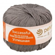 Пряжа Пехорская ПТ Успешная   100% мерсеризованный хлопок   10 шт. х  50 г  220 м N393 св.моренго