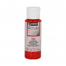 Краска акриловая PEBEO   Acrylic Paint для декора перламутровая   59 мл 097872 красный