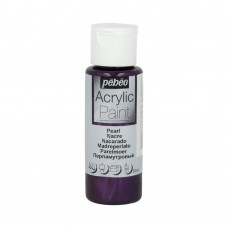 Краска акриловая PEBEO   Acrylic Paint для декора перламутровая   59 мл 097873 фиолетовый
