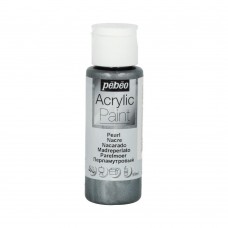 Краска акриловая PEBEO   Acrylic Paint для декора перламутровая   59 мл 097875 серый