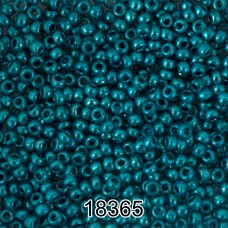 Бисер Чехия круглый 6   10/0   2.3 мм  500 г 18365 (Ф655) бирюзовый/металлик