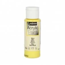 Краска акриловая PEBEO   Acrylic Paint для декора матовая   59 мл 097802 светло-желтый
