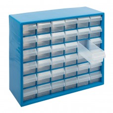 Gamma   Органайзер пластиковый с выдвижными ячейками 36 шт.   ОМ-036   39.5  x 13.5  x 32 см синий