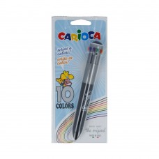Carioca   Ручка шариковая автоматическая 10 в 1   1 мм  10 цв. 41500 The original