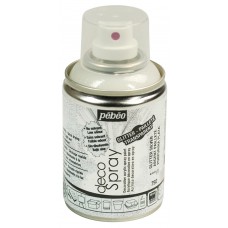 PEBEO   Краска на водной основе decoSpray (аэрозоль)   100 мл 093792 под серебро с глиттером