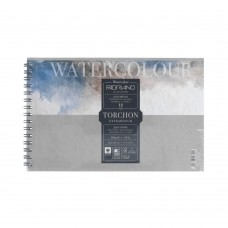 Fabriano   Альбом для акварели Watercolour Studio Torchon   300 г/м2  13.5 х  21 см  на спирали    12 л. 19100279 крупнозернистая