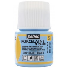PEBEO   Краска по фарфору и керамике под обжиг пастельная Porcelaine 150   45 мл 024-051 голубой
