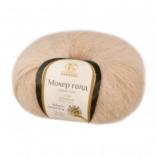 Пряжа Камтекс КТ Мохер Голд   60\% мохер, 20\% хлопок, 20\% акрил   10 шт. х  50 г  250 м 188 топлёное молоко