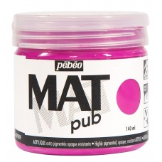 Краска акриловая PEBEO   экстра матовая Mat Pub N1   140 мл 256008 розовый тирин