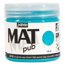 Краска акриловая PEBEO   экстра матовая Mat Pub N1   140 мл 256013 бирюзовый