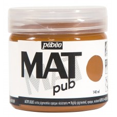 Краска акриловая PEBEO   экстра матовая Mat Pub N1   140 мл 256019 сиена натуральная