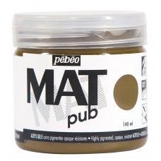 Краска акриловая PEBEO   экстра матовая Mat Pub N1   140 мл 256021 умбра натуральная