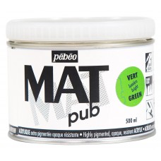 Краска акриловая PEBEO   экстра матовая Mat Pub N1   500 мл 257015 светло-зеленый